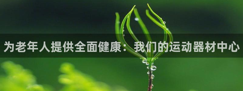 征途国际集团官网网址:为老年人提供全面健康:我们的运动器材中